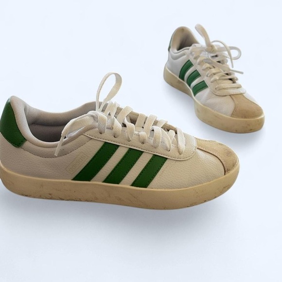 Adidas Classic green and white sneakers - Picture 2 of 6